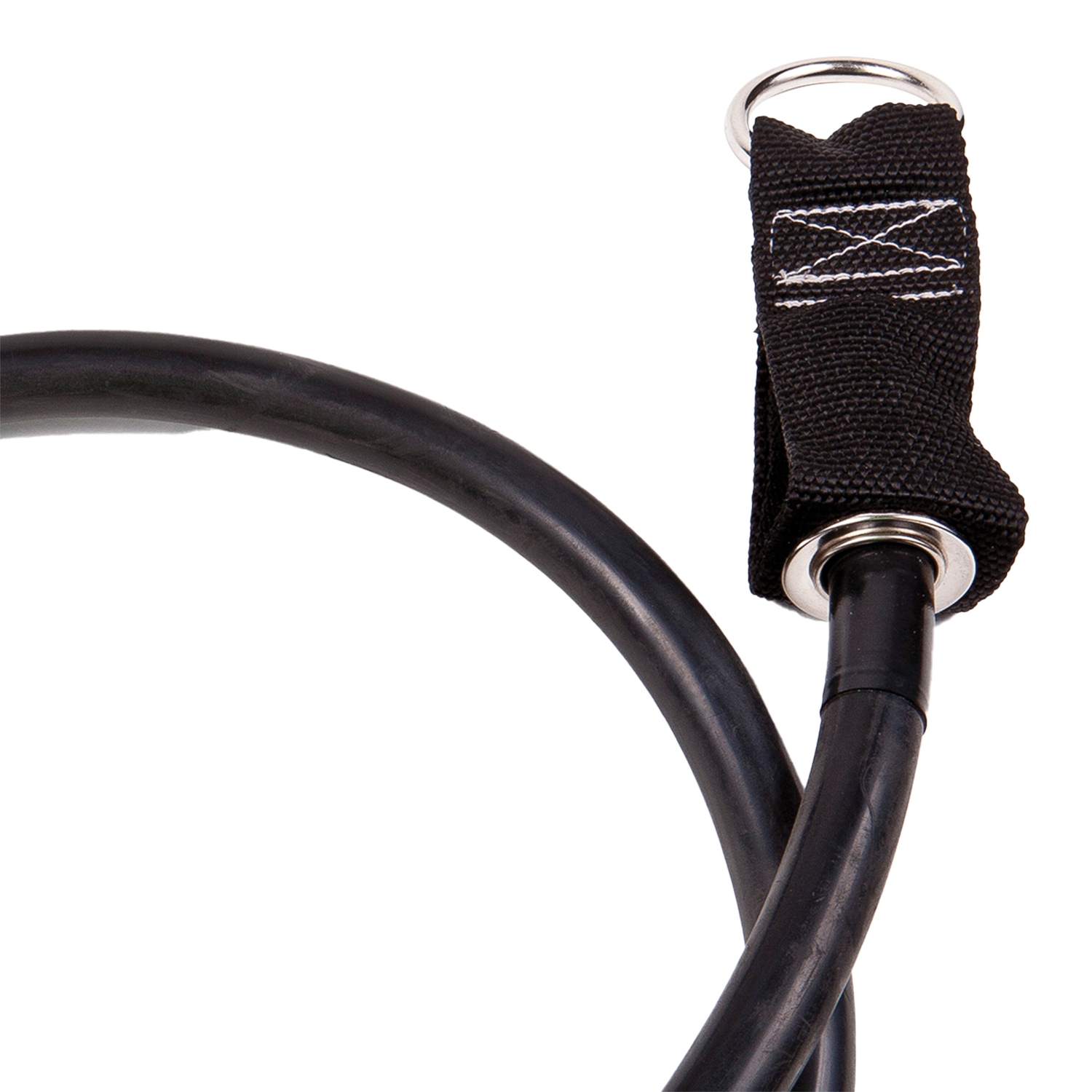 GoFit Power Tube Resistance Band, 100 lb Black Latex Rubber, 54 Inch for Strength Training
