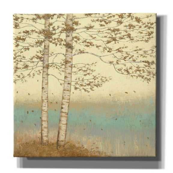 Epic Graffiti 'Golden Birch I' by James Wiens, Canvas Wall Art, 18"x18"