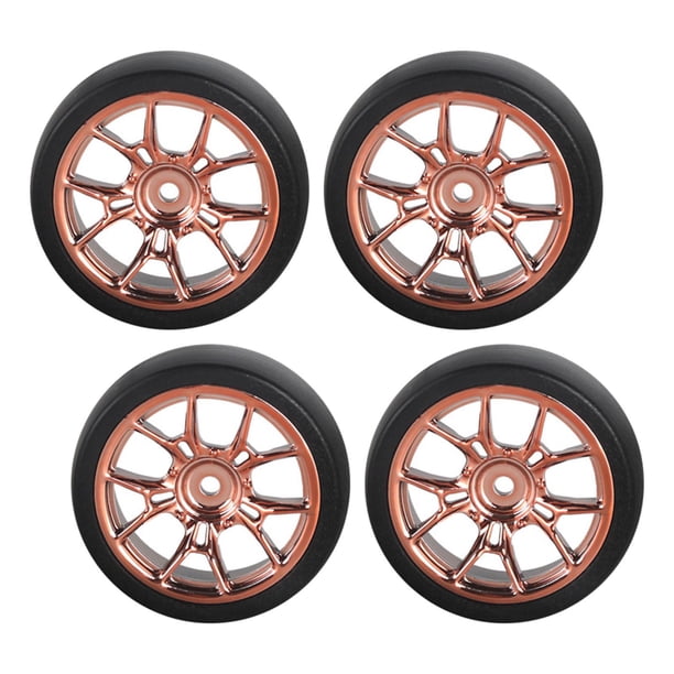 4 neumáticos de derrape para coche RC con buen agarre para Rally Drift 1:18 RC en carretera. Oro