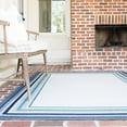 thumbnail image 2 of Balta US, Inc Kalena Bordered Indoor/Outdoor Area Rug Blue 7'10" x 10' 8' x 10' Navy, Sage, Teal, 2 of 5