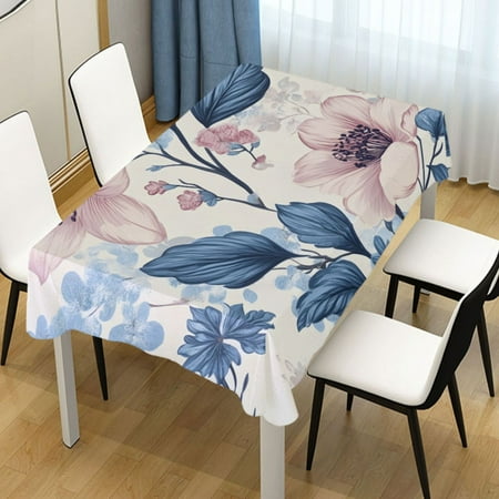 

ALAZA Blooming Flowers Rectangle Tablecloth Tablecover Dinning Table Cloth 60 x120
