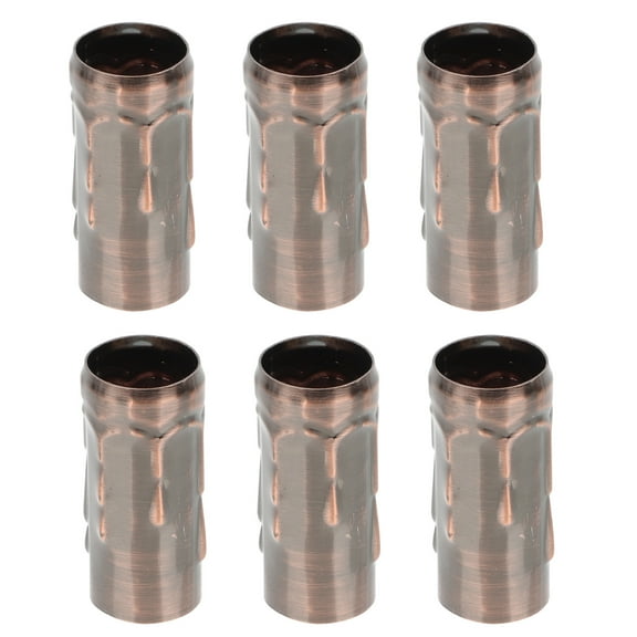 6 Pcs Candle Tear Sleeve Sleeves for Chandeliers Shades Pendant Light Candlestick Coffee