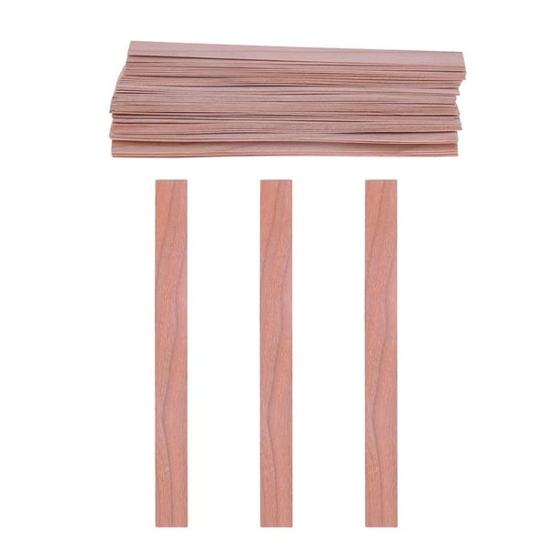 Mechas de madera de vela para velas de soja o cera de palma que fabrican suministros (3) 50pcs