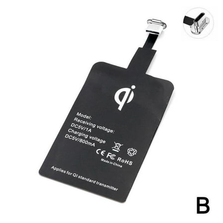 Qi Wireless Charger Receiver For Iphone Andriod Type-c Wireless Charging Adapter