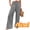 Light Gray, variant on Womens Pants Elastic High Waisted Palazzo Casual Wide Leg Pockets Lounge Pant Light Gray Vacation Outfit Size XL