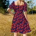 thumbnail image 3 of shrimp Dress Women's long dress dresses with long sleeves festival outfit women, 3 of 6