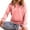 Pink, variant on TKLPEHG Western Tops for Women Drawstring Hooded Pullover Tops Casual Fashion Long Sleeve Lightweight Classic Solid Color Loose Blouses (Pink,S)