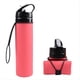thumbnail image 1 of Botella de Agua de Silicona Plegable Rosa de 600 Ml, de Agua para Ciclismo, Botella de Agua de Silicona Irrompible Portátil, 1 of 6