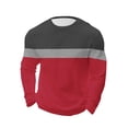 thumbnail image 5 of Mens Waffle Long Sleeve Shirt Crew Neck Thermal Underwear Casual Pullover Knit Fitness Loungewear Top, 5 of 5