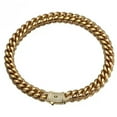 thumbnail image 6 of 6-14mm Hip Hop Stainless Steel Miami Cuban Link Chain Zircon Necklace Jewelry, 6 of 8