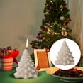 thumbnail image 2 of 1PC Christmas Tree Scented Candle Candles And Candle Holders Candle Holders For Home Decor White, 2 of 8