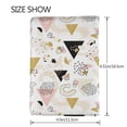 thumbnail image 3 of Pofeuu Geometric Triangle Print Travel Document Organizer Passport Holder Men Women for Family (6.5 in x 4.5 in),Wallet Holder Credit Card Clutch Bag Case, 3 of 5