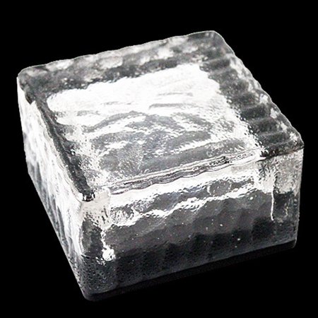 

Solar Ice Cube Lights Waterproof Color Changing LED Glass Brick Lamp for Path Yard Garden White