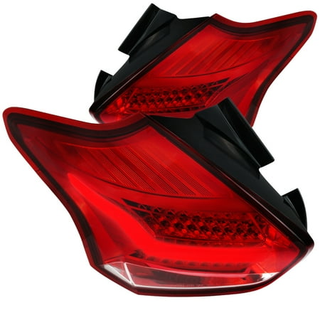 Spec D Tuning 2017 Ford Focus 5dr Hatchback Full Led Red Tail Spec D Tuning 2017 Ford Focus 5dr Hatchback Full Led Red Tail Lights Brake Lamps Pair Left Right 2016