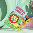 thumbnail image 4 of Libro de tela de dibujos animados Animal Tails Baby Bath Book para niños y niñas (jungla) Likrtyny libre de BPA, 4 of 7