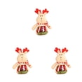 thumbnail image 2 of Yuarrent Plush Kids Christmas Candy Jar Portable Box Sweet Office Xmas Sugar Bottle Themed Gift Cute Replacement Container Type1 NO1 Yuarrent CBP101981, 2 of 6