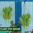 thumbnail image 2 of unbranded  4 Sets Small Hanging Planters for Outdoor Plants Mini Cauterize Hollow White, 2 of 8