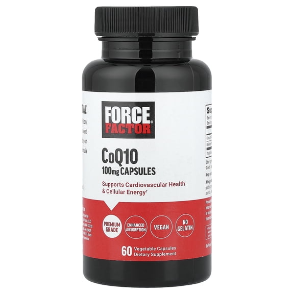 Force Factor CoQ10, 60 Vegetable Capsules
