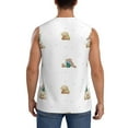 thumbnail image 4 of Haiem Men's Rabbit Blowing Dandelions Print Tank Tops Summer Sleeveless Cut Off Workout T-Shirts Fitness Vest Athletic Undershirts-X-Large, 4 of 8