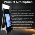 thumbnail image 4 of Magic Mirror Photo Booth 65inch Machine with 43inch Touch Screen Machine with Square Light and Flight Case for Events, 4 of 8