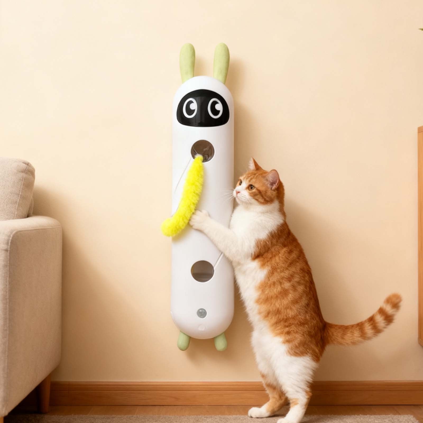 Interactive Cat Exercise Toy 1575 Inch Automatic Play Brain Boosting Training Functions Enrichment For Indoor Pet Activity