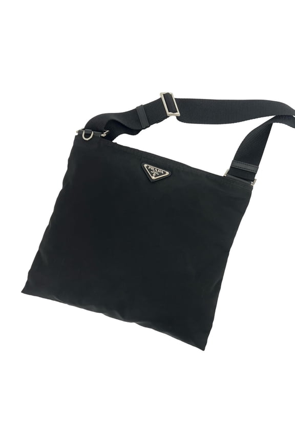 Pre-Owned PRADA Prada Triangle Logo Hardware Tessuto Nylon Mini Shoulder Bag Handbag Pouch...