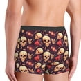 thumbnail image 3 of Fotbe cool rock Skull record Men’s Total Support Pouch Boxer Briefs, X-Temp Cooling, Moisture-Wicking Underwear, Regular, Long-leg and Trunk-XX-Large, 3 of 6