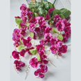 thumbnail image 4 of Flores artificiales, flores falsas, flores artificiales, juego de regalo para mujer, colgante de pared, rama de manzano silvestre, rosa, flor artificial, mesa de comedor, hogar, colgante de pared de r, 4 of 8