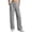 Gray, variant on Women's Drawstring Elastic Waist Ribbed Pants Casual Loose High Waist Straight Leg Loungewear Trousers with Pockets