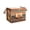 Brown, variant on Transparent Foldable Book Storage Box Large 14.5 x 9 x 12.4 Inch Dustproof Student Desktop Organizer Portable Book Container for Classroom Home Office Shelf