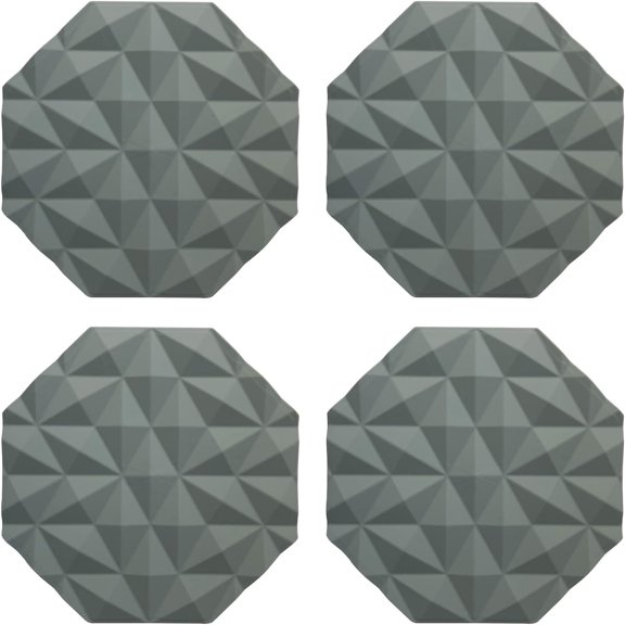 LINLIN Silicone Insulated Coaster, Silicone Cup Mat, Insulation, Water Absorption, Tabletop, Restaurant, Anti-Slip, Round, Fashionable, Simple, Gift