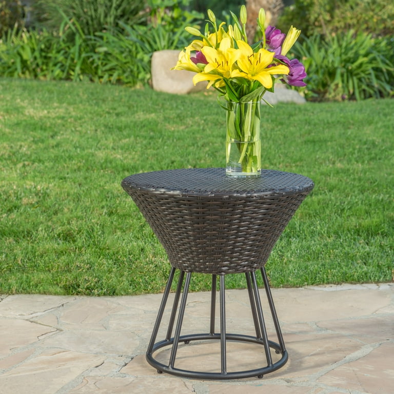 Victoria Outdoor 3 Piece Wicker Stacking Chair Chat Set