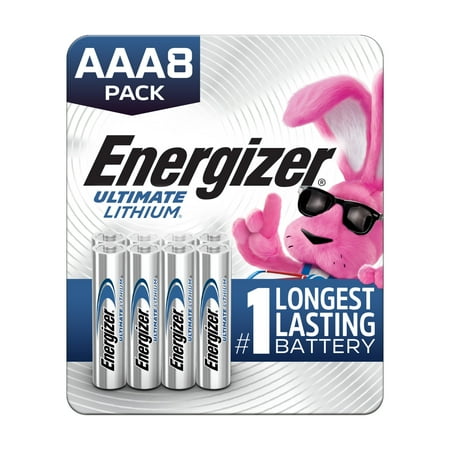 Energizer Ultimate Lithium AAA Batteries (8 Pack), Lithium 1.5V Triple A Batteries