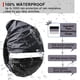 thumbnail image 4 of Funda para lluvia para mochila con tira reflectante, funda para mochila ultraligera impermeable, bolsa de almacenamiento, para senderismo, camping, ciclismo, exteriores, viajes, 4 of 5
