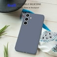 thumbnail image 5 of Galaxy S24 5G Case,Samsung S24 Basic Case [Frosted] Shockproof Case Liquid Silicone Gel Rubber Soft TPU Anti-slip Bumper Thin Matte Slim Phone Case Covers For Samsung Galaxy S24 5G 2024,Gray, 5 of 6
