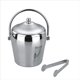 thumbnail image 3 of Cubo De Hielo De Acero Inoxidable De 2.0L Contenedor De Cubitos De Hielo Con Abrazadera Y Tapa Bandeja De Cubitos De Hielo Portátil Enfriamiento Duradero Para Bebidas Cervezas Fiestas Restaurantes Cateissary HA021542-00, 3 of 6