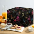 thumbnail image 4 of TSOVTHRID Colorful Butterfly Flower Print 4 Slice Toaster Covers, Waterproof Microwave Toaster Oven Cover Stain Resistant Kitchen Small Appliance Dust Protector Home Table Decor, 4 of 8