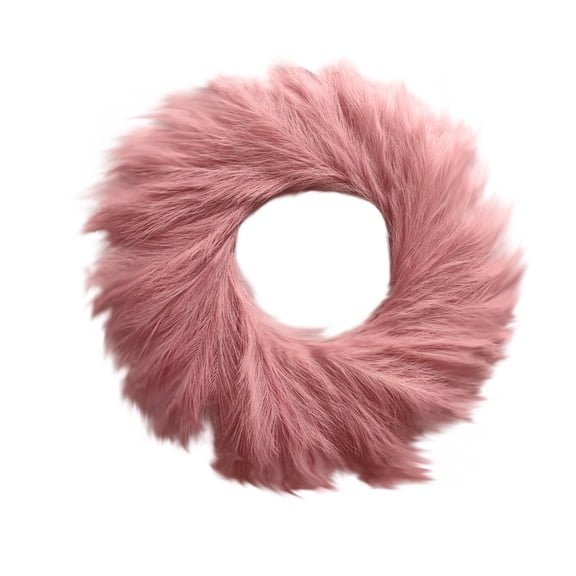 23.6" Artificial Pampas Grass Wreath – UV Resistant Pink Faux Pampas Wreath for Front Door, Wall & Porch, Fluffy Boho Farmhouse Wreath for Home Decoration, All Season Indoor Outdoor Decor