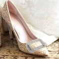 thumbnail image 3 of Clip de zapato de diamantes de imitación de zapato joya de joyas de joya de nupcial, 3 of 4