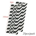 thumbnail image 3 of Quality 25 pcs/pack Stripe Pattern for Wedding,Party Colorful Paper Material Paper Drinking Straws Party Supplies Disposable Straws Drinking Accessories BLUE, 3 of 8