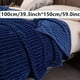 thumbnail image 4 of Manta de cama de piel de conejo de imitación, cálida y acogedora manta suave para sofá cama, 1 ud., 4 of 4