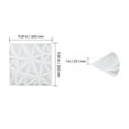 thumbnail image 2 of KFFKFF 3D Wall Decorations, Set of 33, 11.81 x 11.81 in PVC Contemporary Minimalist Diamond Design Tiles, Covers 32 Sq.Ft, Decorative Wall Panel, Indoor Home Enhancement, Matte White, 2 of 9