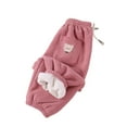 thumbnail image 2 of piuwrlz Girls Boys Winter Thick Velvet Pants for Kids Long Plush Cotton Sweatpants Pink Size 3 Years, 2 of 4
