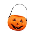 thumbnail image 2 of Linternas de calabaza portátiles de Halloween Barril de Halloween Tarro de caramelo Linterna LED Accesorios de luz Suministros de fiesta para niños, 2 of 5