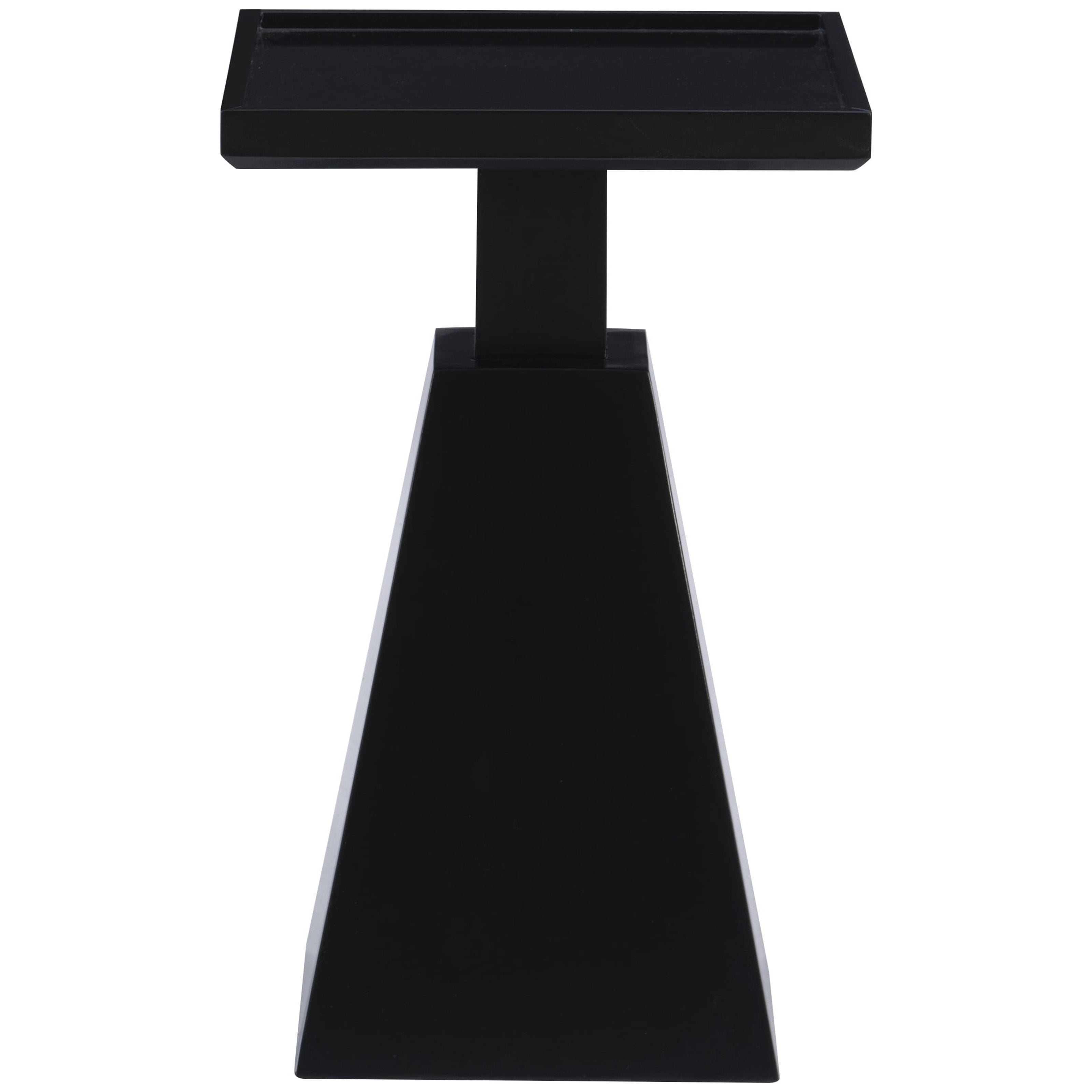 Powell Caryn Side Table, 22.5" Tall, Black