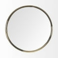 thumbnail image 4 of Mercana Serkis Gold Metal Mirrored Base Round Tray, 4 of 7