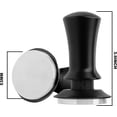 thumbnail image 2 of Prensa de café expreso de 53 mm, prensa de café con base plana de acero inoxidable con resorte calibrado (negro), 2 of 5