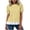02 Yellow, variant on Fewfanhot Summer Tops for Women Summer Striped Crewneck T-Shirts Color Block Short Sleeve Tops Casual Basic Tee