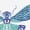 WHITE, variant on Instant Message - Blue Cicada Women's Short Sleeve Graphic T-Shirt
