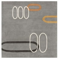 SAFAVIEH Soho Christy Geometric Area Rug, Blue/Multi, 6' x 6' Square